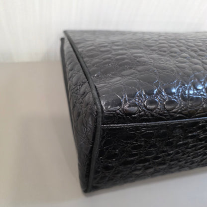 Salvatore Ferragamo Crocodile-Embossed Tote Shoulder Bag (Pre-Owned)