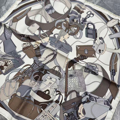 Hermès Madame Cuir Silk Scarf (Pre-Owned)