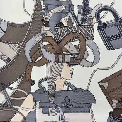 Hermès Madame Cuir Silk Scarf (Pre-Owned)