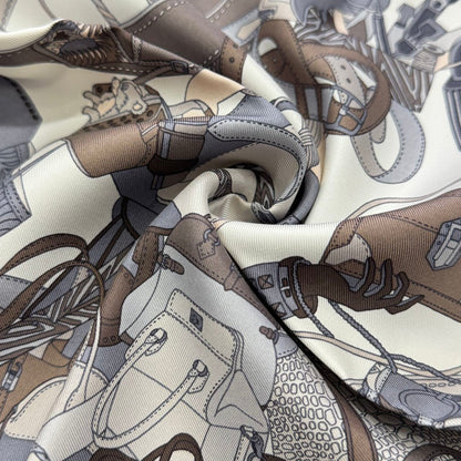 Hermès Madame Cuir Silk Scarf (Pre-Owned)