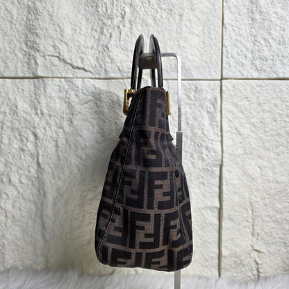 Fendi Zucca Canvas Top Handle Tote (Pre-owned)