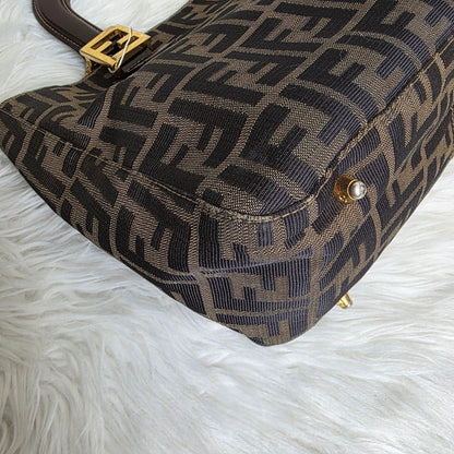 Fendi Zucca Canvas Top Handle Tote (Pre-owned)