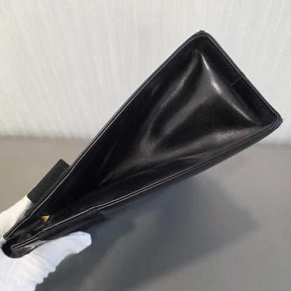 Salvatore Ferragamo Vara Bow Top Handle Bag Black (Pre-owned)