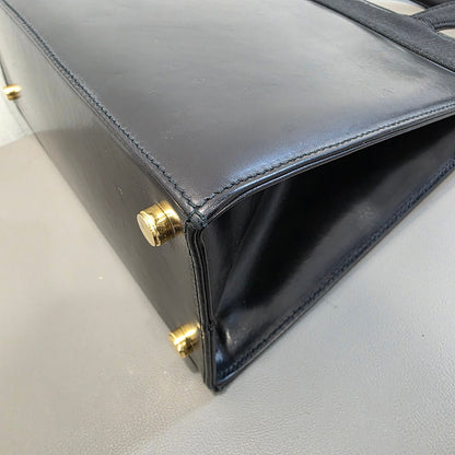 Salvatore Ferragamo Vara Bow Top Handle Bag Black (Pre-owned)