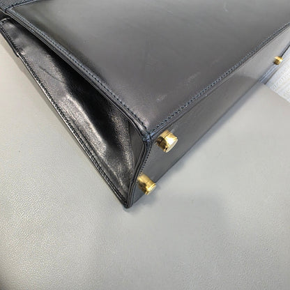 Salvatore Ferragamo Vara Bow Top Handle Bag Black (Pre-owned)
