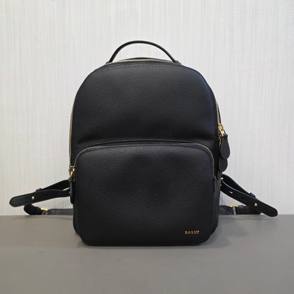 BALLY Grained Leather Backpack (Pre-owned)