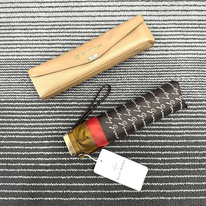 Givenchy Logo Folding Umbrella with Case (Pre-Owned)