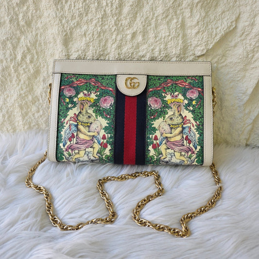 GUCCI GG Supreme Tian Yuko Higuchi Collaboration Shoulder Bag (Pre-Owned)