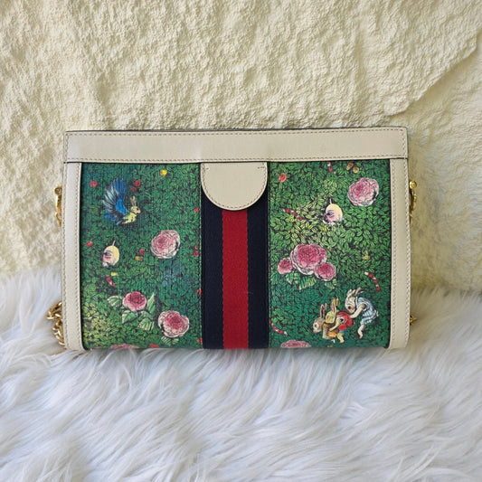 GUCCI GG Supreme Tian Yuko Higuchi Collaboration Shoulder Bag (Pre-Owned)