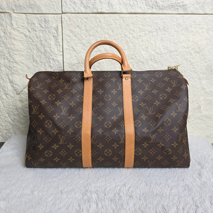 Louis Vuitton Keepall 45 Monogram Canvas Travel Bag (Pre-Owned)