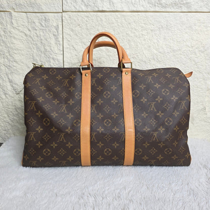 Louis Vuitton Keepall 45 Monogram Canvas Travel Bag (Pre-Owned)