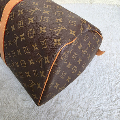 Louis Vuitton Keepall 45 Monogram Canvas Travel Bag (Pre-Owned)
