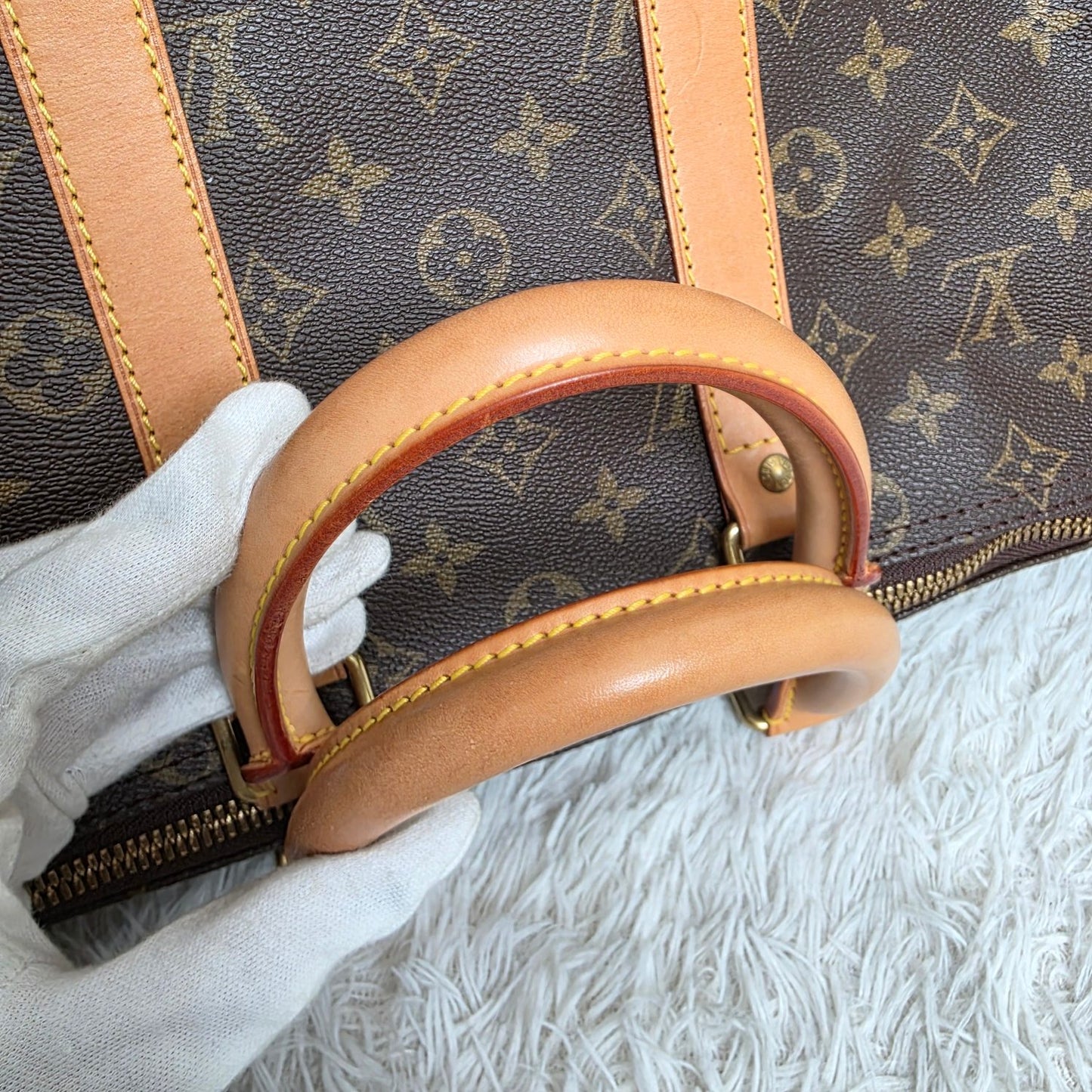 Louis Vuitton Keepall 45 Monogram Canvas Travel Bag (Pre-Owned)