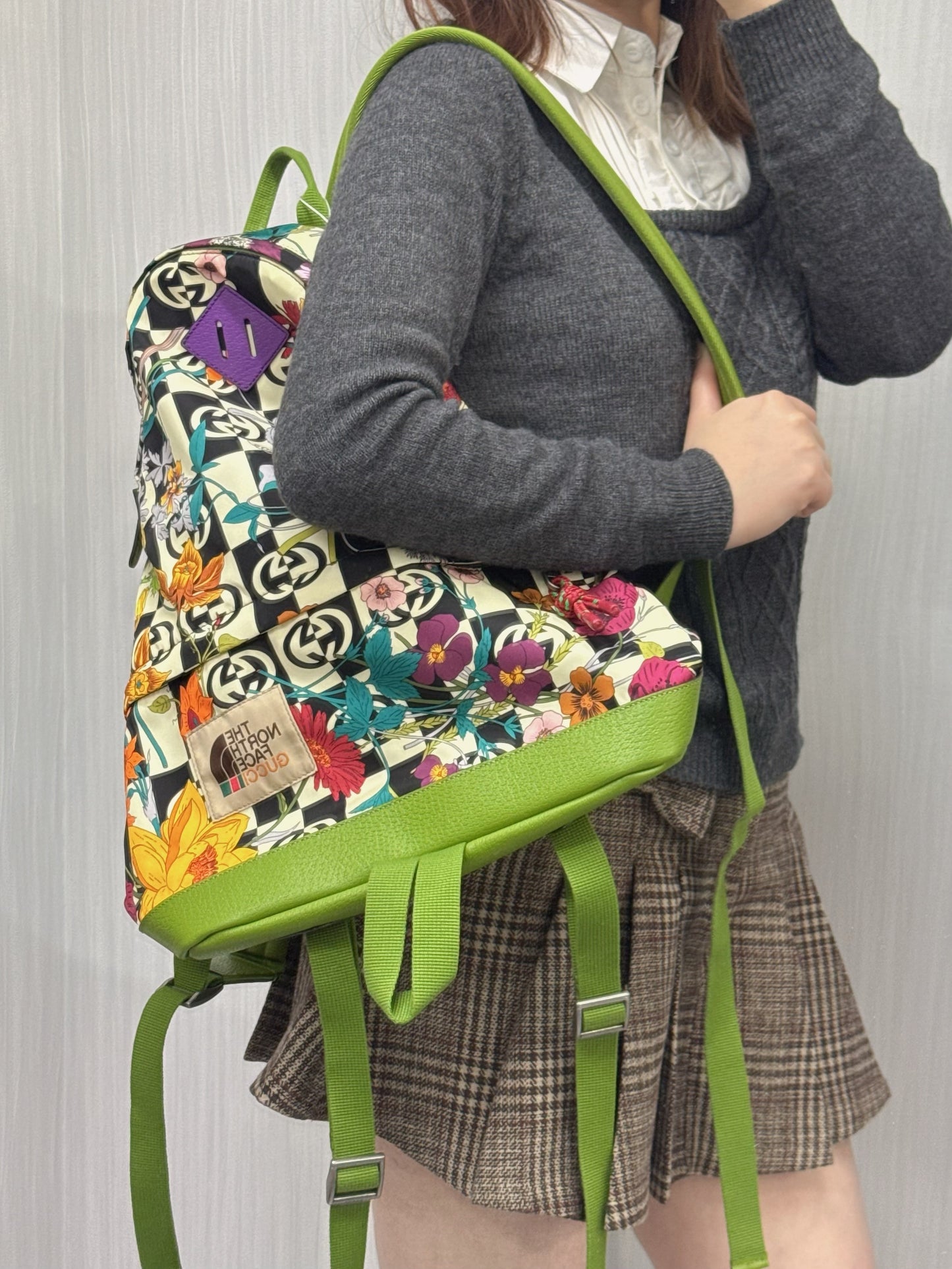 GUCCI x The North Face Floral GG Backpack (Pre-Owned)