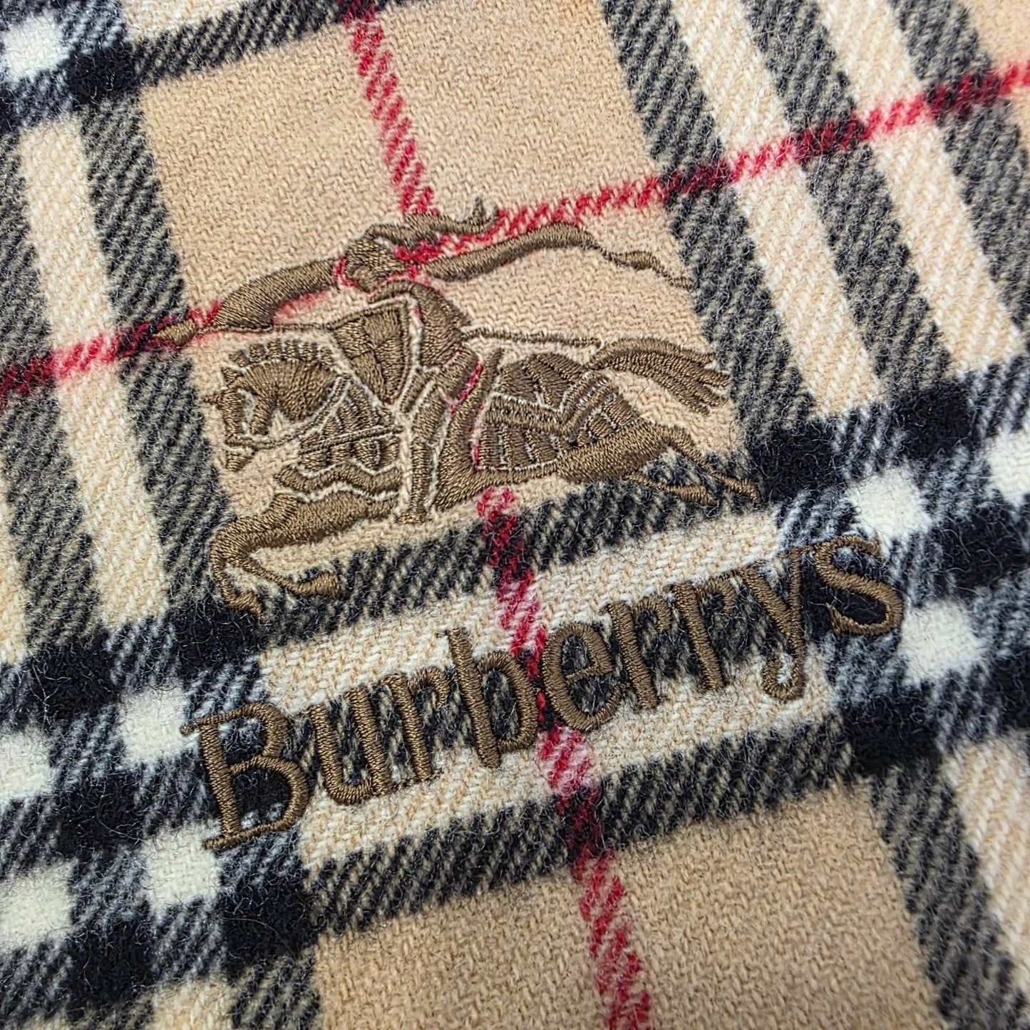 Burberry 经典 Nova 格纹羊毛围巾（二手） 