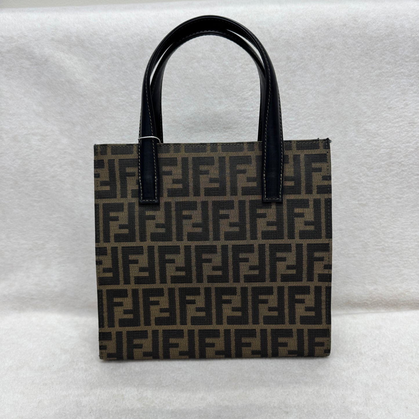 FENDI Zucca FF Canvas Mini Tote Crossbody Briefcase (Pre-Owned)