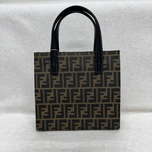 FENDI Zucca FF Canvas Mini Tote Crossbody Briefcase (Pre-Owned)