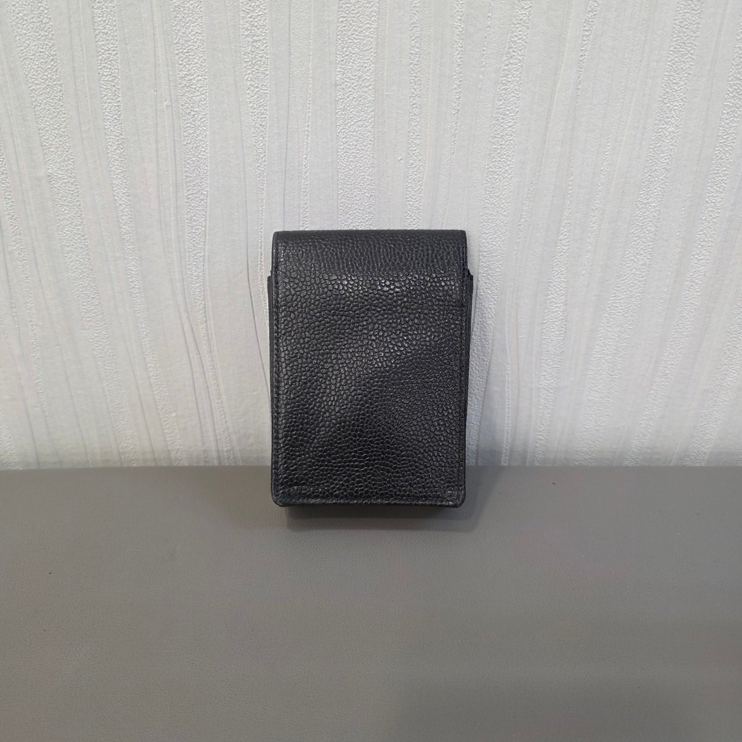 CHANEL Caviar Leather Mini Card Holder Pouch Black (Pre-Owned)