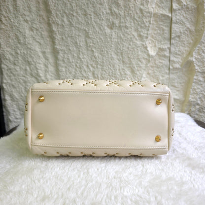 Christian Dior Lady Dior Studded Cannage Leather Bag (Pre-Owned)