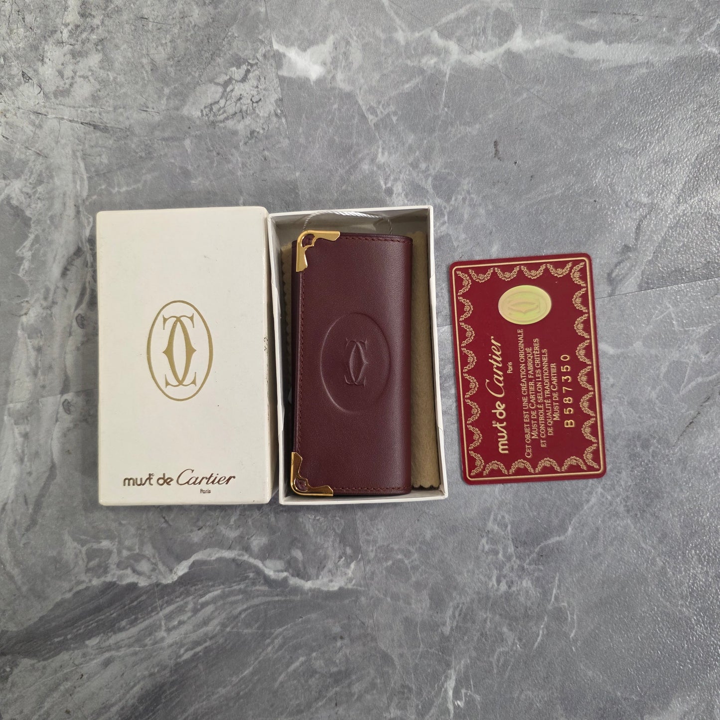 Must de Cartier Leather Key Case (Pre-Owned)