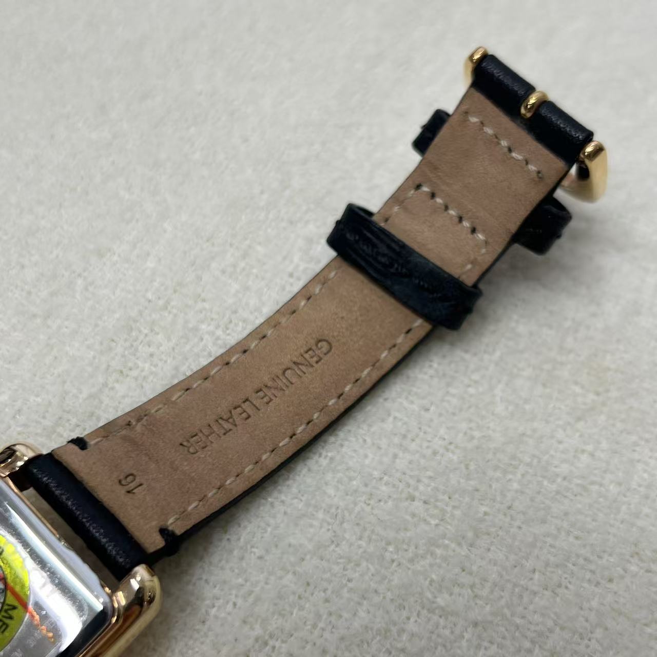 Coach Rectangular Leather Strap Watch (Pre-Owned)