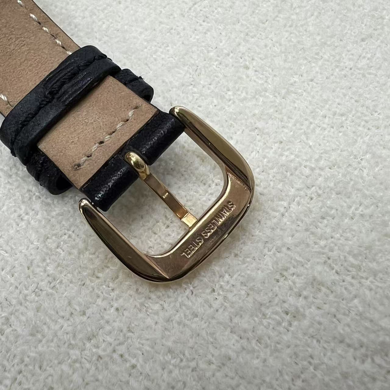 Coach Rectangular Leather Strap Watch (Pre-Owned)