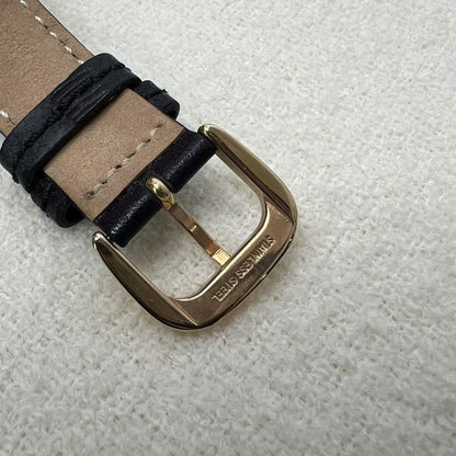 Coach Rectangular Leather Strap Watch (Pre-Owned)