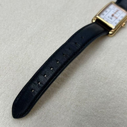 Coach Rectangular Leather Strap Watch (Pre-Owned)