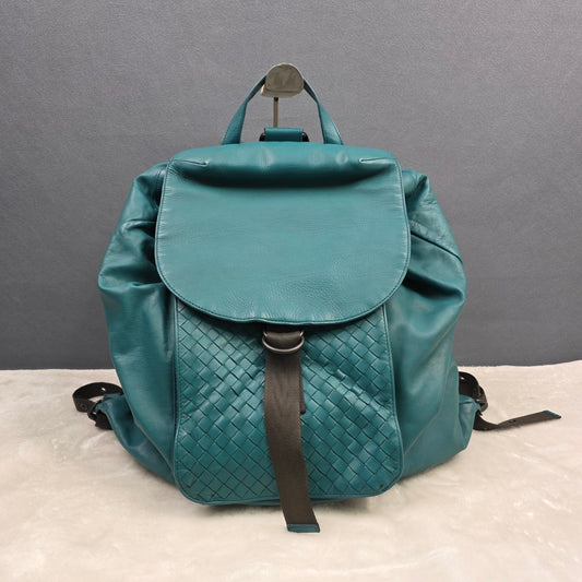 Bottega Veneta Intrecciato Leather Backpack (Pre-Owned)