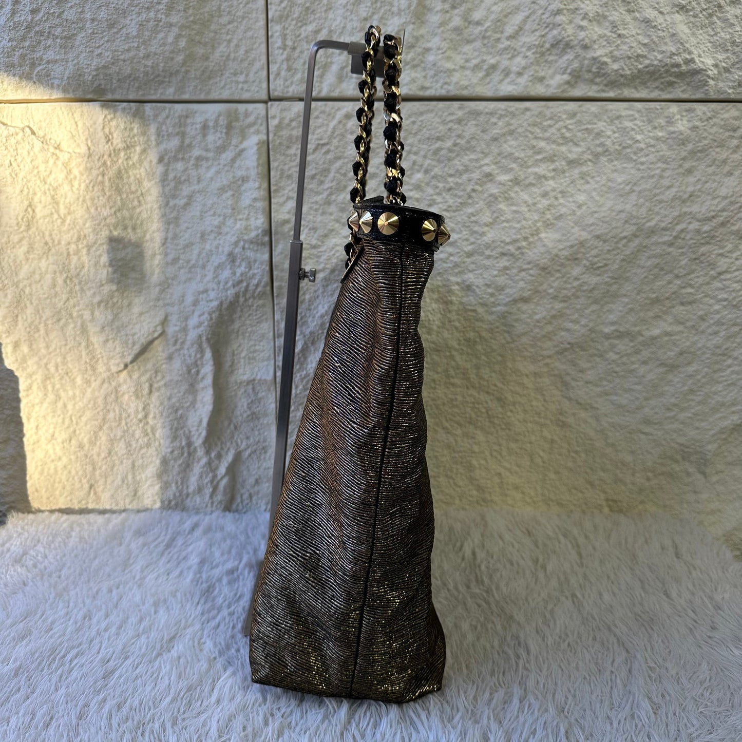 Louis Vuitton Limited Edition Shimmer Metallic Chain Tote Bag (Pre-Owned)