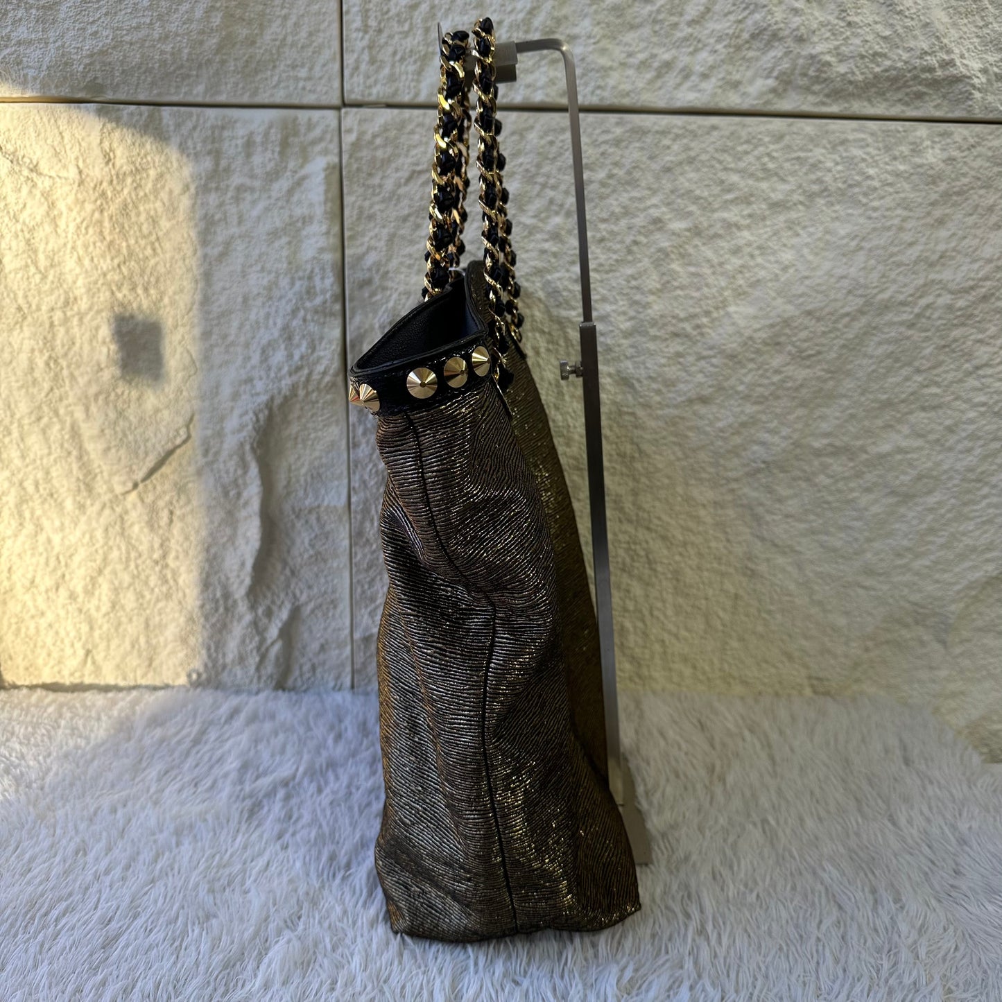 Louis Vuitton Limited Edition Shimmer Metallic Chain Tote Bag (Pre-Owned)