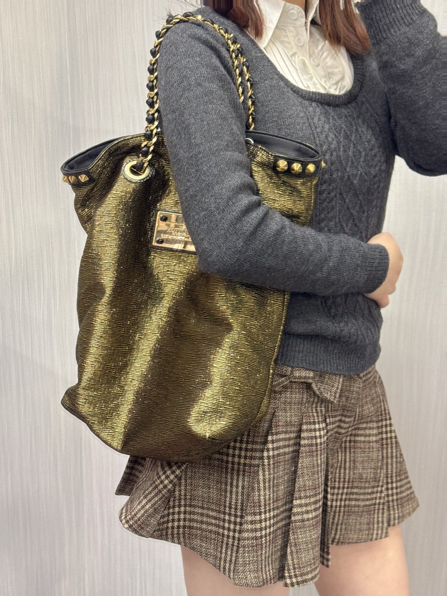 Louis Vuitton Limited Edition Shimmer Metallic Chain Tote Bag (Pre-Owned)
