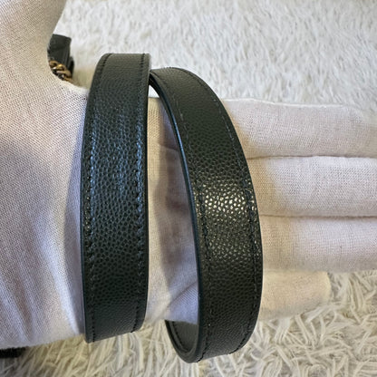 Saint Laurent Chevron 皮革链条手提包（二手） 