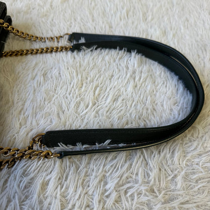 Saint Laurent Chevron 皮革链条手提包（二手） 