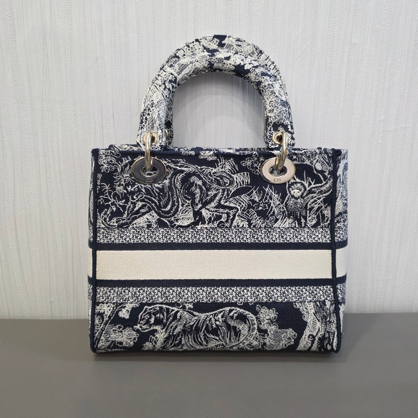 Christian Dior Lady Dior Toile de Jouy Embroidery (Pre-Owned)
