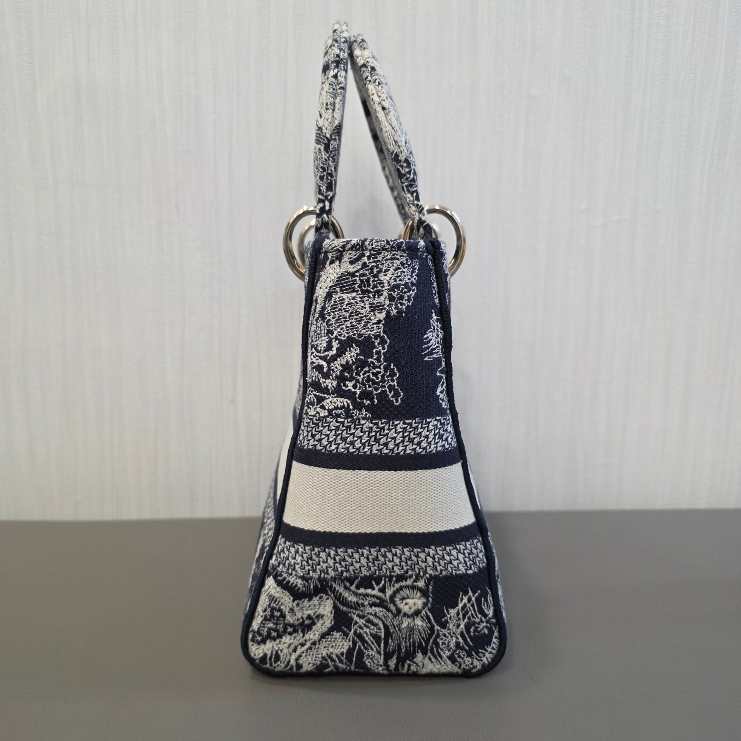 Christian Dior Lady Dior Toile de Jouy Embroidery (Pre-Owned)