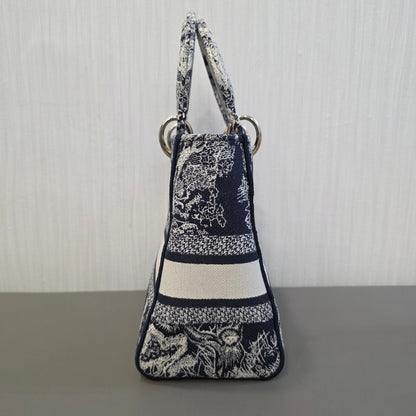 Christian Dior Lady Dior Toile de Jouy Embroidery (Pre-Owned)