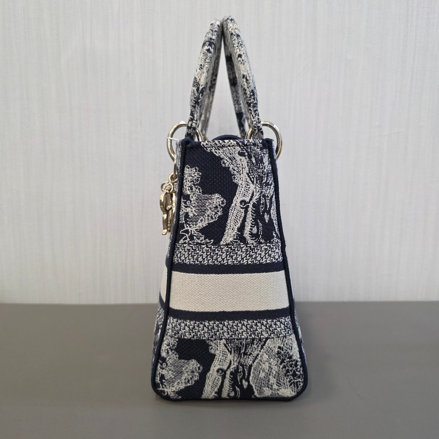 Christian Dior Lady Dior Toile de Jouy Embroidery (Pre-Owned)