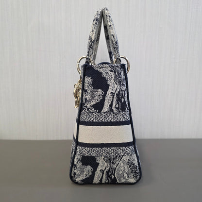 Christian Dior Lady Dior Toile de Jouy Embroidery (Pre-Owned)