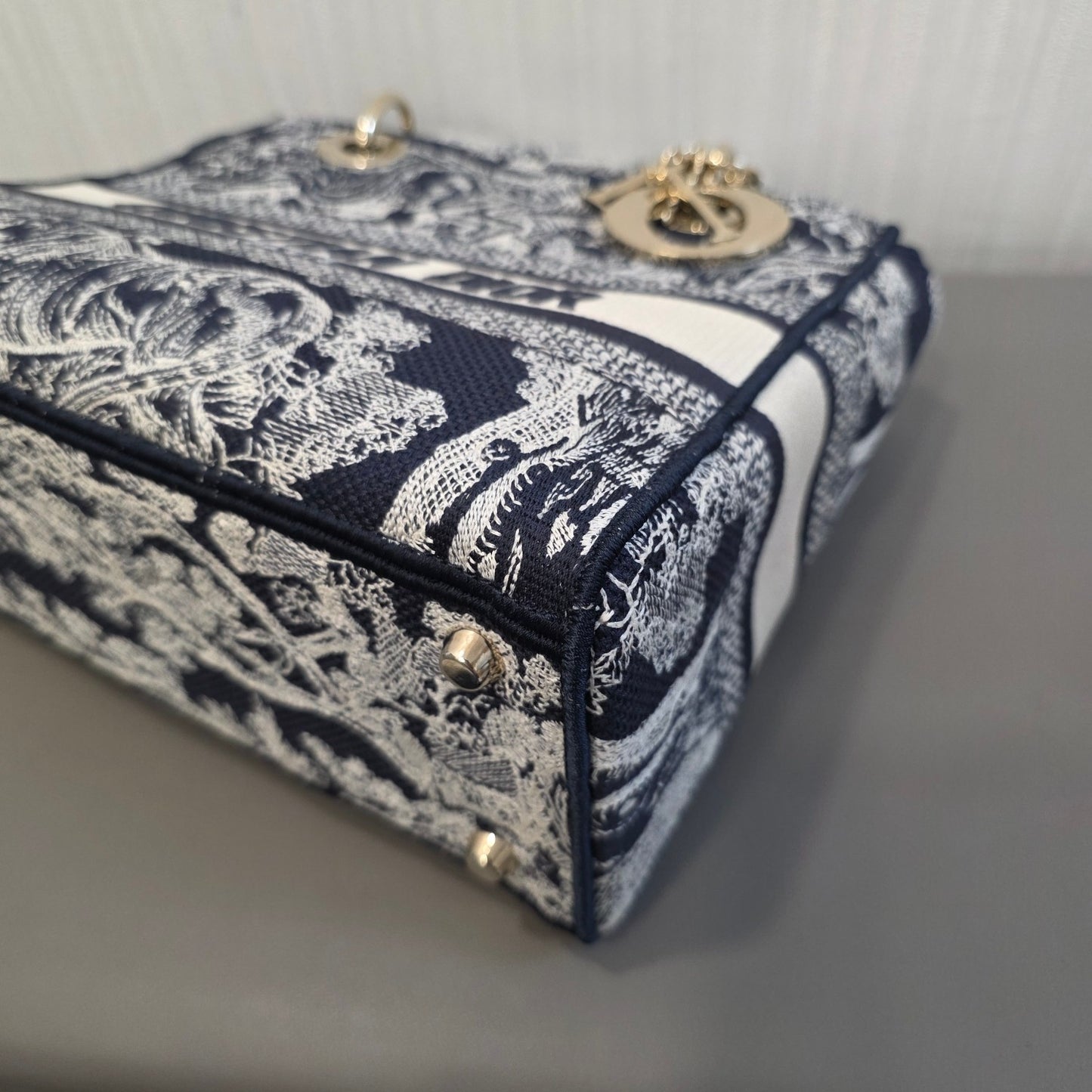Christian Dior Lady Dior Toile de Jouy Embroidery (Pre-Owned)