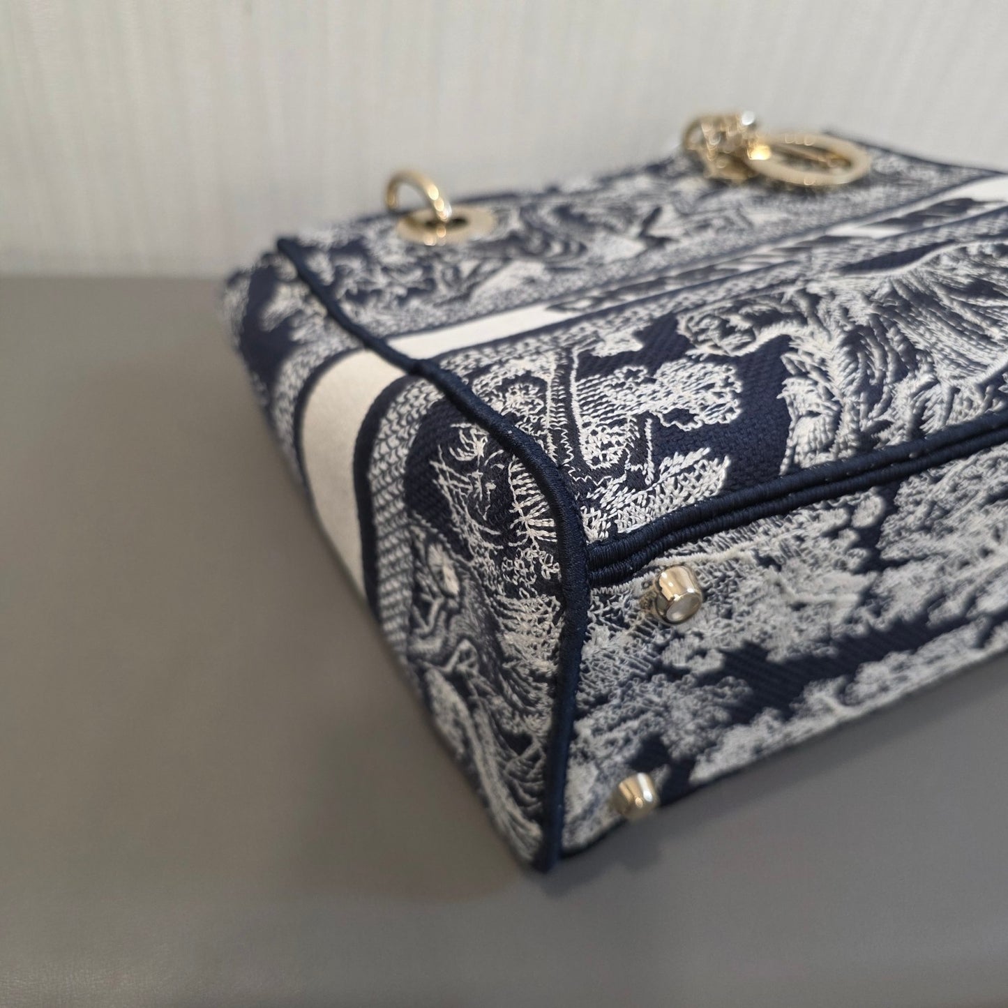Christian Dior Lady Dior Toile de Jouy Embroidery (Pre-Owned)