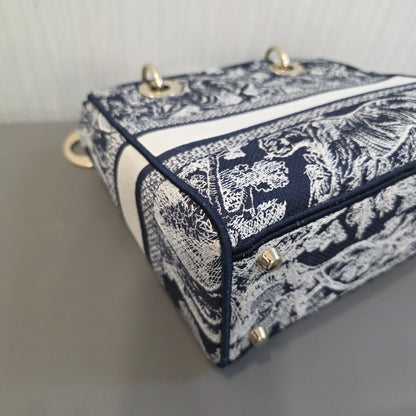 Christian Dior Lady Dior Toile de Jouy Embroidery (Pre-Owned)