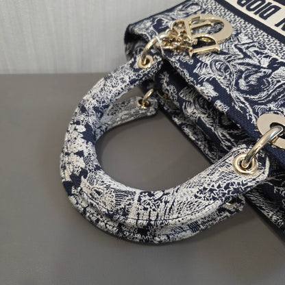 Christian Dior Lady Dior Toile de Jouy Embroidery (Pre-Owned)