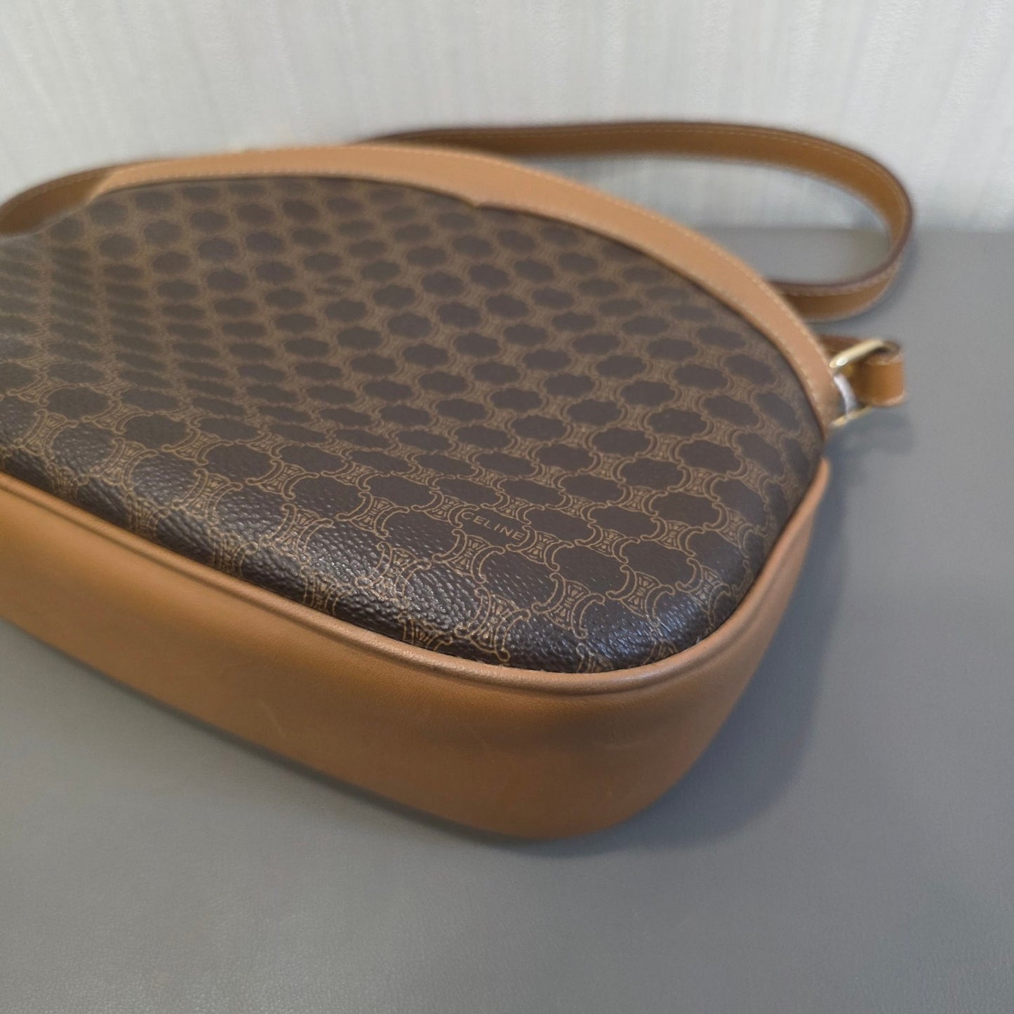 Celine Macadam Canvas Crossbody Bag Brown (Pre-Owned)