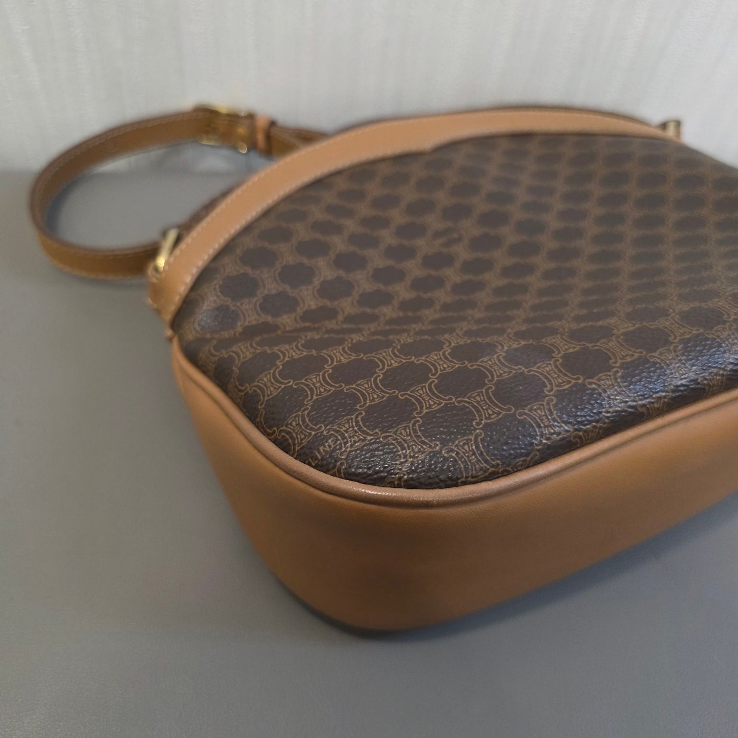 Celine Macadam Canvas Crossbody Bag Brown (Pre-Owned)
