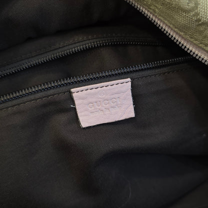 Gucci GG Canvas Boston Bag Pink Trim (Pre-Owned)