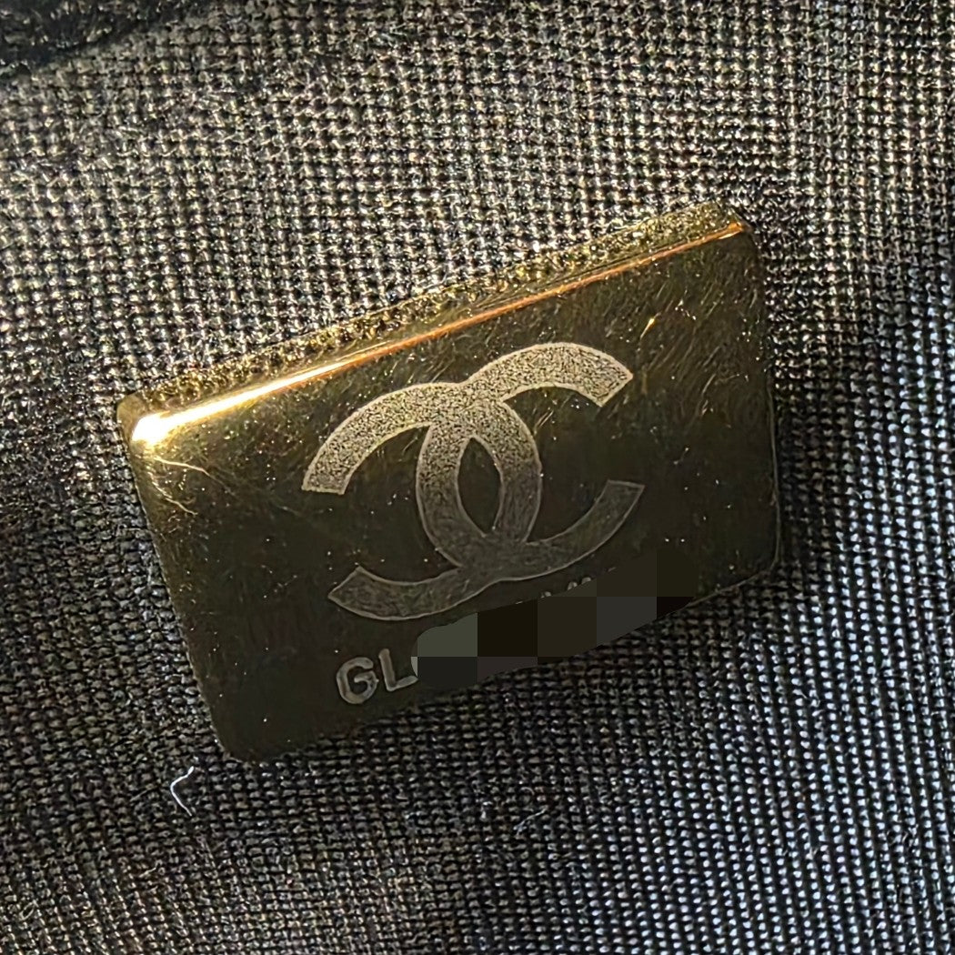 Chanel Boy Flap Quilted Caviar Leather Black (Pre-Owned)