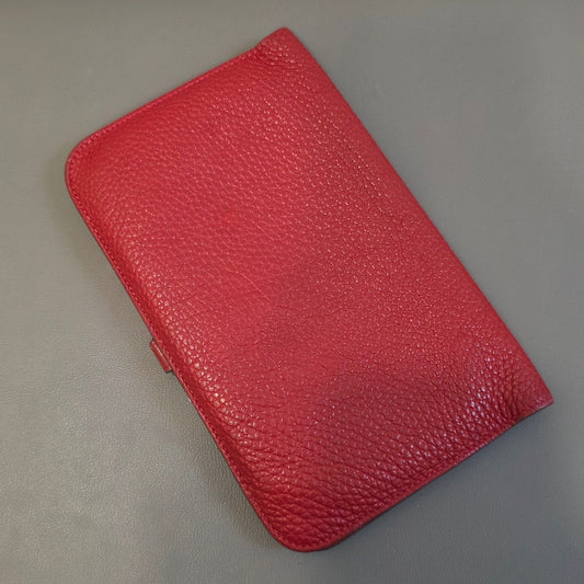 Hermès Dogon GM Wallet with Zipped Pouch Red (Pre-Owned)