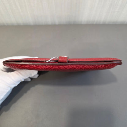 Hermès Dogon GM Wallet with Zipped Pouch Red (Pre-Owned)