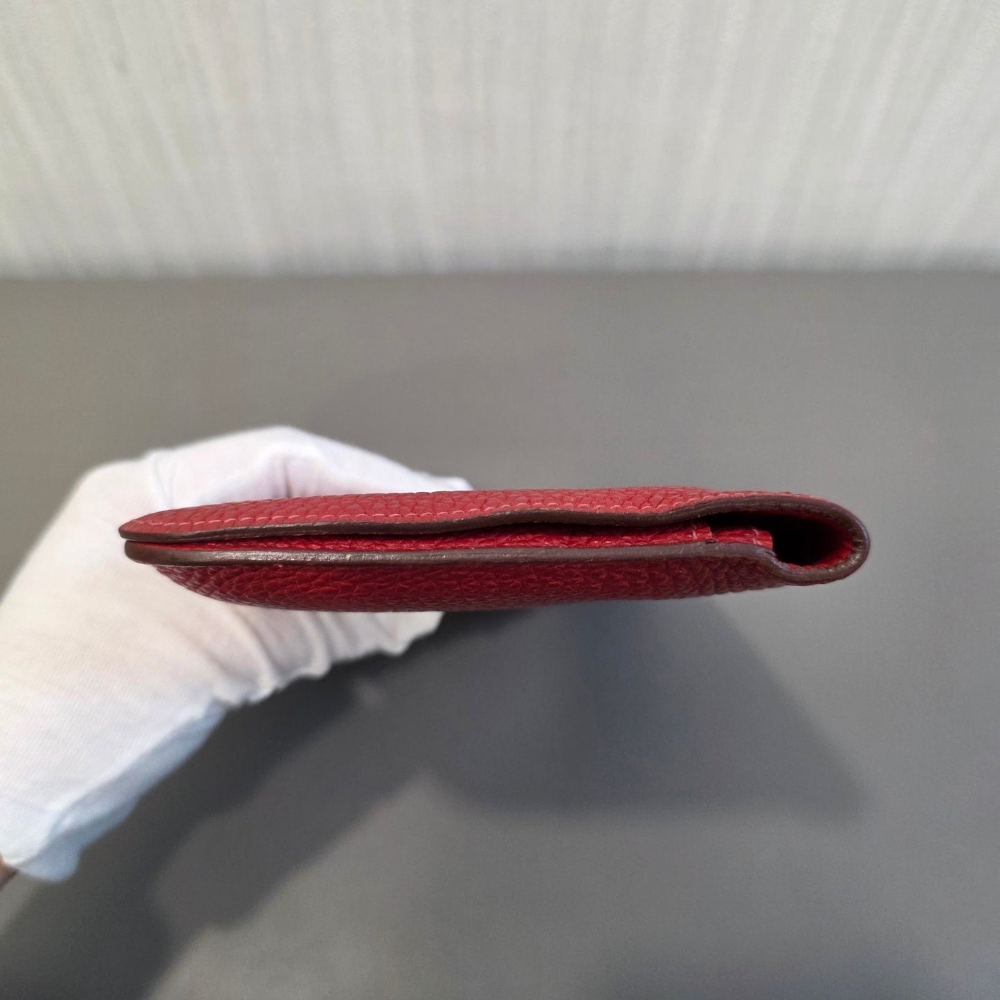 Hermès Dogon GM Wallet with Zipped Pouch Red (Pre-Owned)